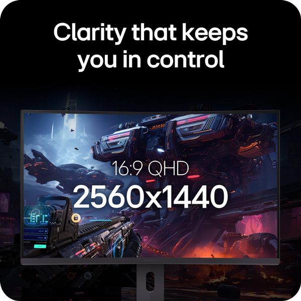 LG UltraGear 32G600A-B 32-inch Curved QHD 180Hz Gaming Monitor