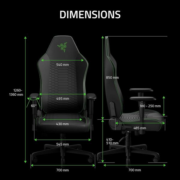 Razer Iskur V2 X Newgen Gaming Chair (Black/Green)