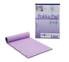 Pukka A4 Irlen Pad 4 Hole Punched Lavender - 100 page