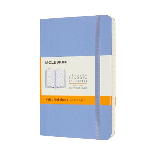 Moleskine - Notebook POCKET RULED HYDRANGEA BLUE Soft Cover COVER