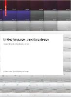 limited language: rewriting design: responding to a feedback culture