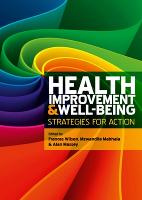 Health Improvement and Well-Being: Strategies for Action (ePub eBook)