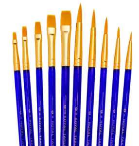 Royal Brush: Golden Taklon Value Brush Pack