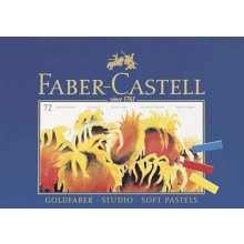 Faber Castell: Square Soft Pastel Half Sticks: box of 72 assorted colours