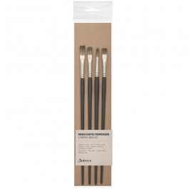 Jackson's: Oil & Acrylic Brush Shape Comparison Set: Set of 4 Procryl Brushes