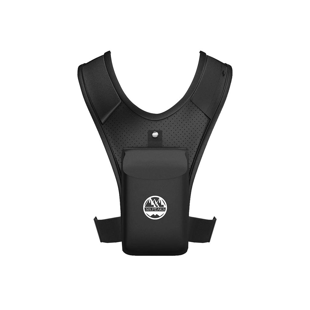 Six Peaks Running Vest with Phone Holder - Black - One Size