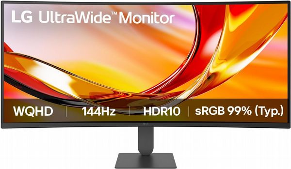 LG UltraWide 34U620B-B 34-inch Curved QHD 144Hz Monitor